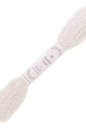 Fil à broder pour technique japonaise Sashiko - Olympus - Lamé - Blanc x40m Ultime Pezzi