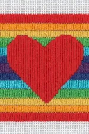 Occasione Imperdibile Kit di tela per bambini - Cuore d'arcobaleno - Anchor