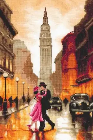 Novità kit ricamo a punto croce - Ballare a New York - Lanarte