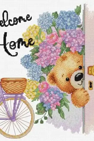 Ultime Pezzi kit ricamo a punto croce - Benvenuti a casa - Luca-S