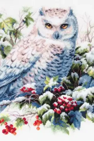 A Buon Prezzo kit ricamo a punto croce - Gufo delle nevi - Magic Needle