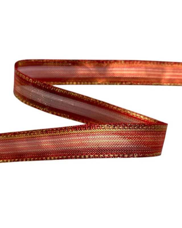 Super Prezzo Nastro Semitrasparente Lurex Altezza 14 mm Poliestere