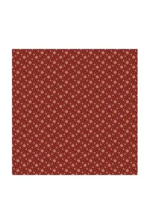 Marcus Fabrics, Ruby's Rings, collezione Repro Reds di Sheryl Johnson-  Tessuto Rosso con piccoli cerchi chiari Solo Oggi