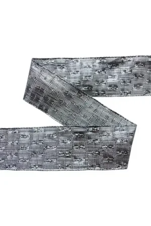 Ultime Pezzi Nastro Decorativo Argento Riflessi Altezza 3 cm Anima Modellabile Laterale