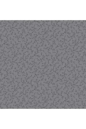 Emma 108 Quilt Backing Grey, Tessuto grigio con piccoli rametti scuri Spedizione Espresso