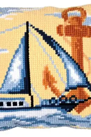 Kit cuscino fori grossi - Bollo veliero - Vervaco Compra Adesso