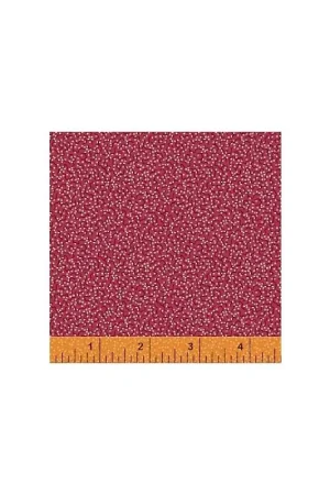 Richmond Confetti Dot, Tessuto rosso con pois e piccole linee irregolari - Nancy Gere Offerta Limitata