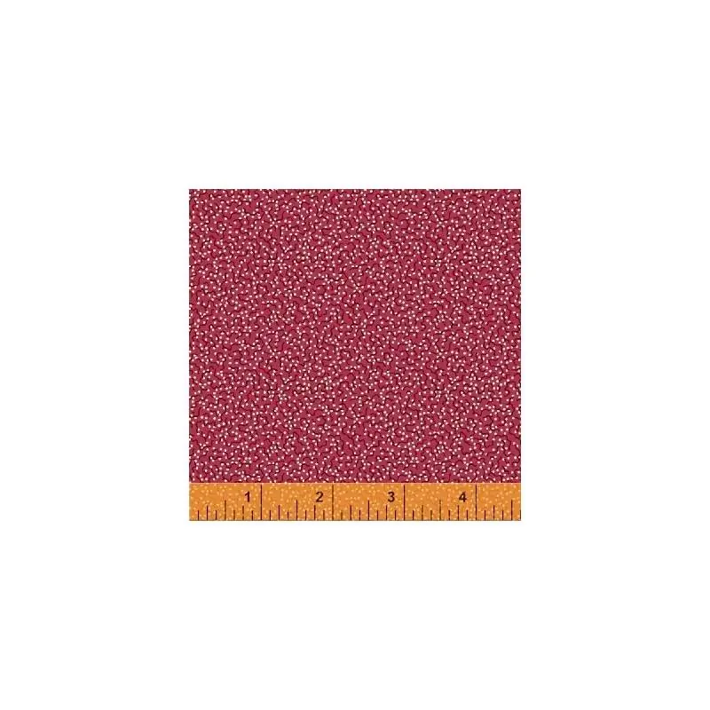 Richmond Confetti Dot, Tessuto rosso con pois e piccole linee irregolari - Nancy Gere Offerta Limitata