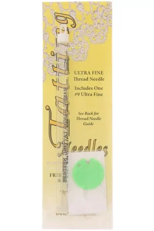 Aiguille Tatting needles - dentelle frivolité - Taille 9 - Ultra Fine x1 Vendita Finale