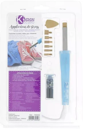 Offerta Applicateur de strass hotfix avec 7 embouts de rechange et 120 strass