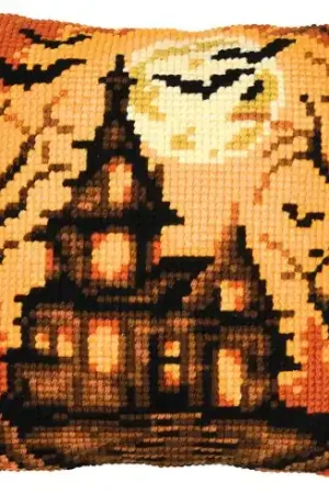 Miglior Prezzo Kit cuscino fori grossi - Casa di Halloween - Vervaco