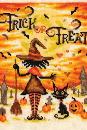 Ultimissimo Modello kit ricamo a punto croce - trick or treat - Vervaco