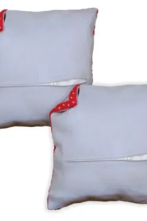 Retro di cuscino  - 2 cuscini 45 x 45 cm - Grigio - Vervaco Compra Oggi Stesso