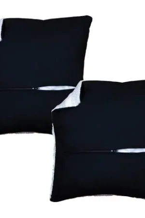 Retro di cuscino  - 2 cuscini 45 x 45 cm - Nero - Vervaco Super Prezzo