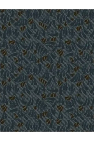 Windham Fabrics, Kindred Spirits Collection, di Jill Shaulis- Tessuto Azzurro Denim con piccoli disegni azzurri e marrone Direttamente Dal Produttore