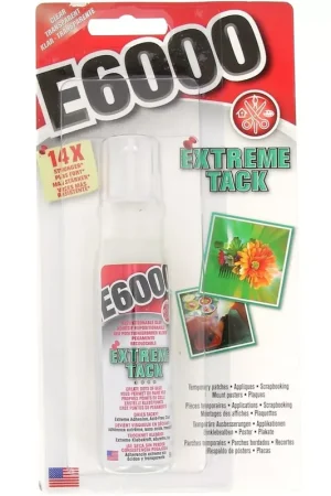 Consegna Rapida Colle E-6000 Extreme Tack - Colle repositionnable - Transparent x59ml