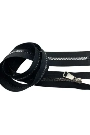 Nuovo Arrivo Cerniera Plastica Pressofusa Lucida N°5 Divisibile 80 cm 1 Cursore in Metallo