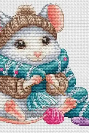 Foglio di punto croce - Durante l'inverno - Les petites croix de Lucie Solo Oggi