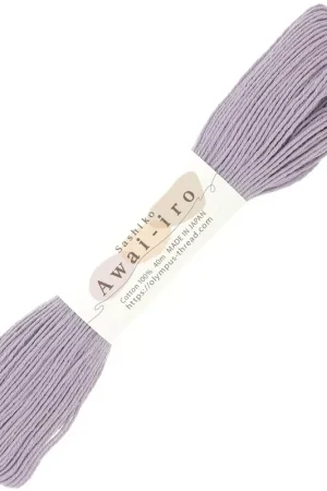 Fil à broder pour technique japonaise Sashiko - Olympus - Mauve x40m Popolare