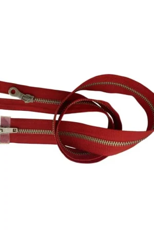 Non Perdere Cerniera Metallo Divisibile 85 Cm Catena 5 Doppio Cursore Argento