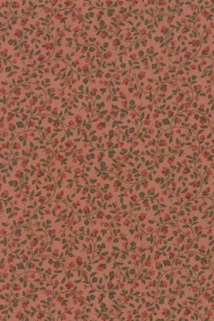 Popolare Moda Fabrics, Graces Garden collection - Tessuto Rosa Antico con stampa floreale