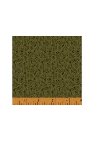 Nuova Collezione Windham Fabrics, Kindred Spirits collection - Tessuto Verde con disegni geometrici piccoli