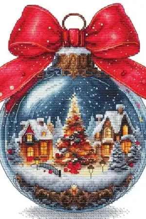 Novità Foglio di punto croce - Palla di Natale 2024 - Les petites croix de Lucie