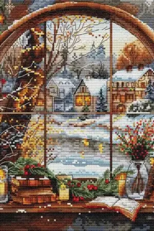 Foglio di punto croce - Finestra di Natale 2024 - Les petites croix de Lucie Subito Disponibile
