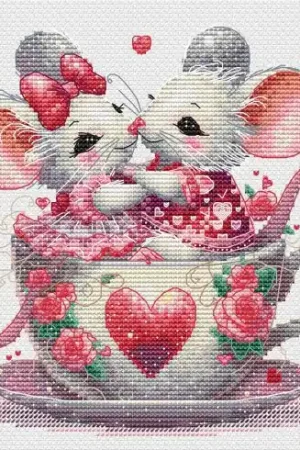 Promo Stagionale Foglio di punto croce - Sii mio - Les petites croix de Lucie