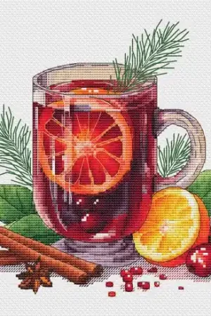 Foglio di punto croce - Vin brulè - Les petites croix de Lucie Prezzo Ridotto