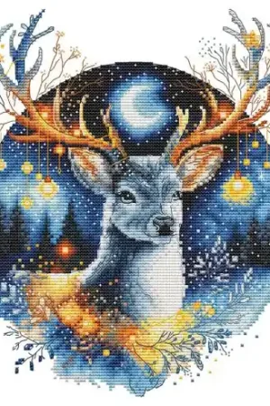 Bestseller Foglio di punto croce - Renne magica - Les petites croix de Lucie