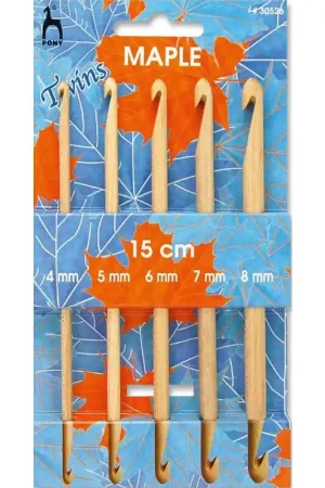 Super Prezzo Set di Uncinetti Tunisini Doppia Punta Maple - Pony