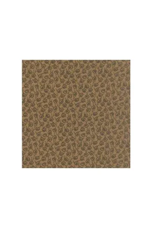 Moda Fabrics, Old Cambridge Pike - Tessuto Beige Dorato con foglie verde scuro Ultimissimo Modello