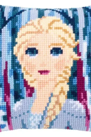 Sconto Kit Cuscino Punto croce - Disney - Frozen 2 Elsa - Vervaco