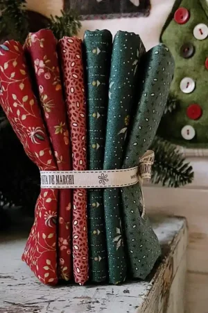 6 Fat Quarter di tessuti EQP collezioni miste, 50 x 55 cm - bundle 7 Nuova Collezione