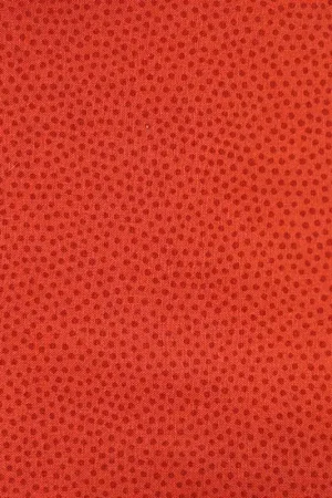 Occasione Moda Fabrics, Puzzle Pieces, Tessuto Rosso con Pois scuri