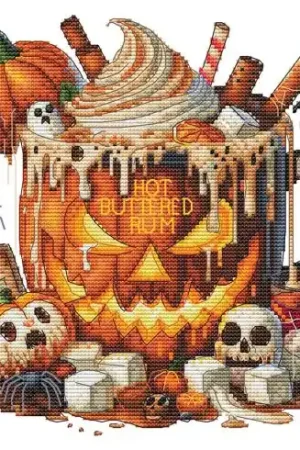 Foglio di punto croce - Rum caldo al burro - Les petites croix de Lucie Vendita Finale