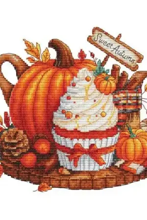 Foglio di punto croce - Dolce autunno - Les petites croix de Lucie Prezzo Di Fabbrica