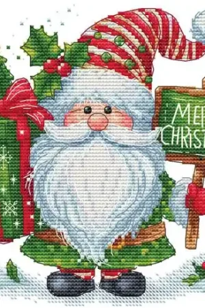 Foglio di punto croce - Merry Christmas - Les petites croix de Lucie Compra Online