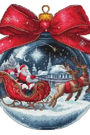 Affare Foglio di punto croce - Palla di Natale 2025 - Les petites croix de Lucie