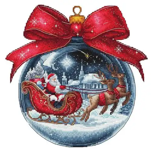 Affare Foglio di punto croce - Palla di Natale 2025 - Les petites croix de Lucie