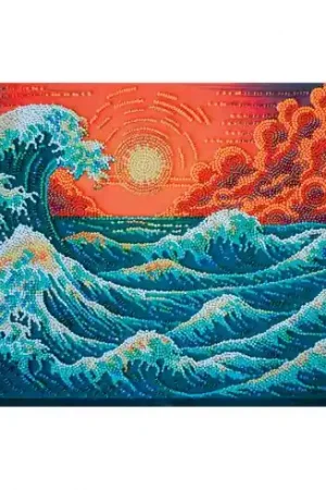 Kit di ricamo con perline - Il sussurro del mare - Abris Art Esclusivo