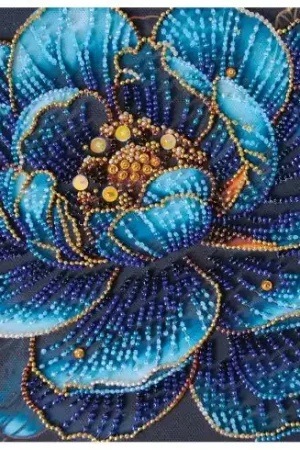 Kit di ricamo con perline - Fiore reale - Abris Art Spedizione Espresso