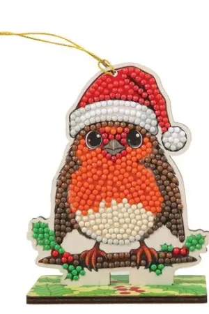 statuetta di diamante - Pettirosso - Crystal Art D.I.Y Solo Oggi