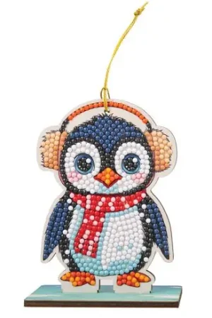 statuetta di diamante - Pinguino di Natale - Crystal Art D.I.Y Professionale