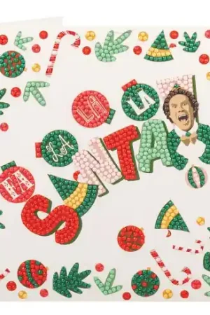 Carta con ricamo a diamante - Buddy l'Elfo - Crystal Art D.I.Y Esclusivo