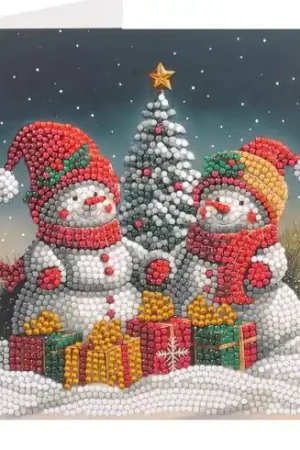 Carta con ricamo a diamante - Sorrisi di festa - Crystal Art D.I.Y Più Venduto