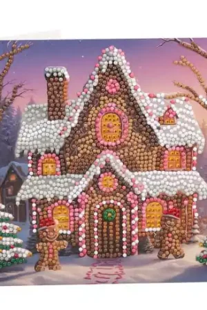 Ultima Occasione Carta con ricamo a diamante - Casa di pan di zenzero - Crystal Art D.I.Y