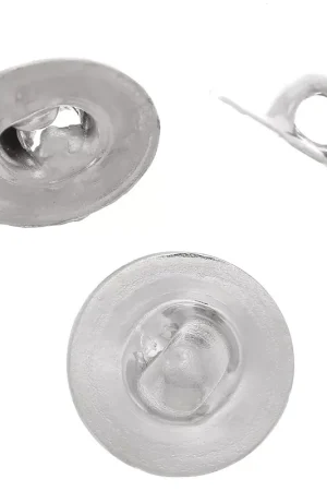 Queue de bouton 11 mm à décorer - Rhodié x1 Spedizione Gratuita