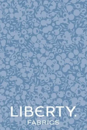 Consegna Rapida Wiltshire Shadow Lake Blue, Tessuto Blu Lago tono su tono - Liberty Fabrics
